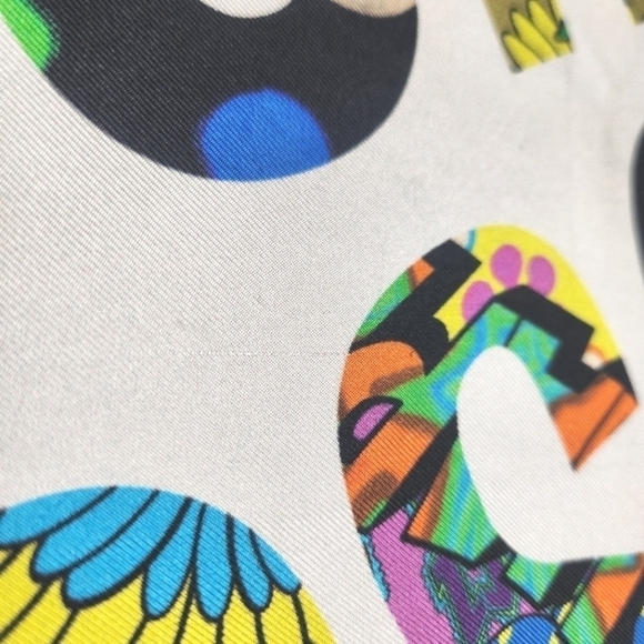 Moschino 100% Silk Scarf - Picture 5 of 13